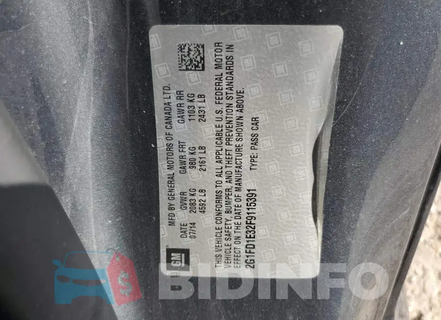 2G1FD1E32F9115391 Photo# 12