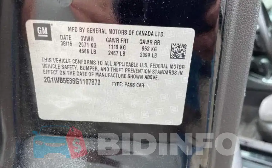 2G1WB5E36G1107873 Photo# 10