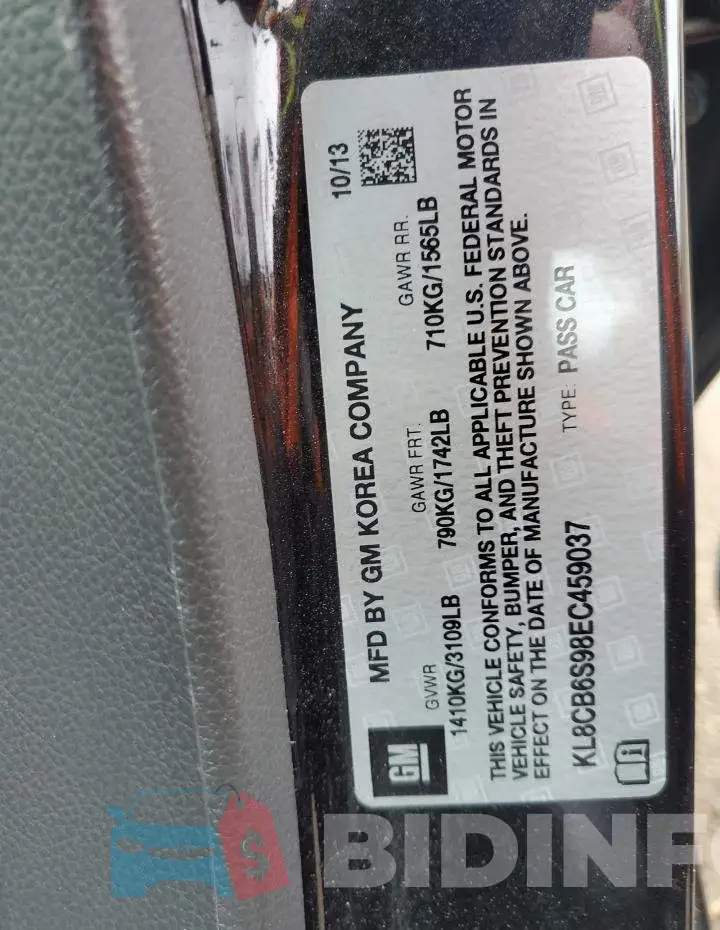 KL8CB6S98EC459037 Photo# 13