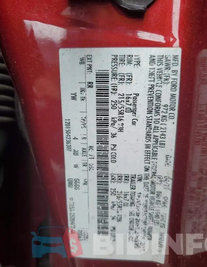 1FADP3F20FL296321 Photo# 12