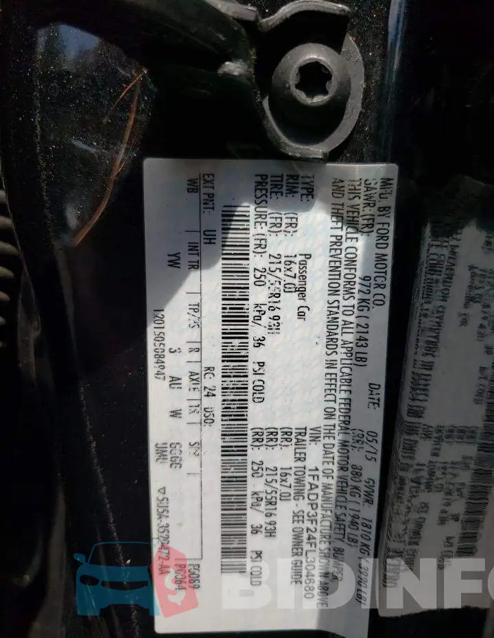 1FADP3F24FL304680 Photo# 13