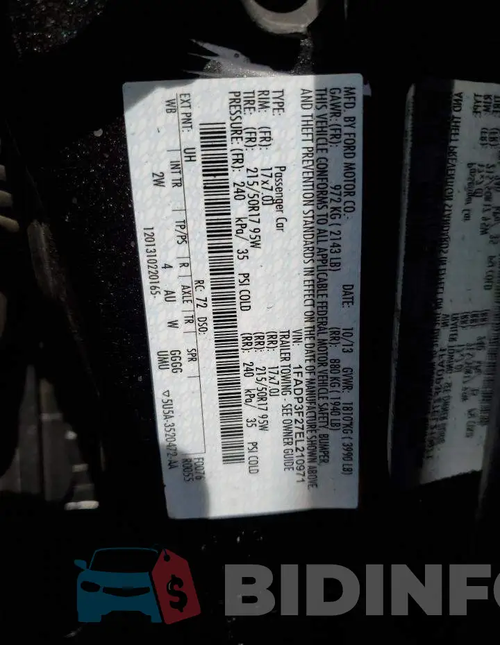 1FADP3F27EL210971 Photo# 12