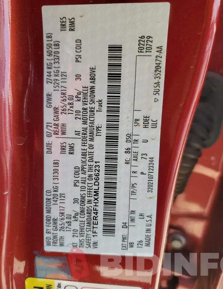 1FTER4FHXMLD66231 Photo# 12