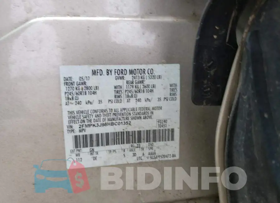 2FMPK3J98HBC01352 Photo# 13