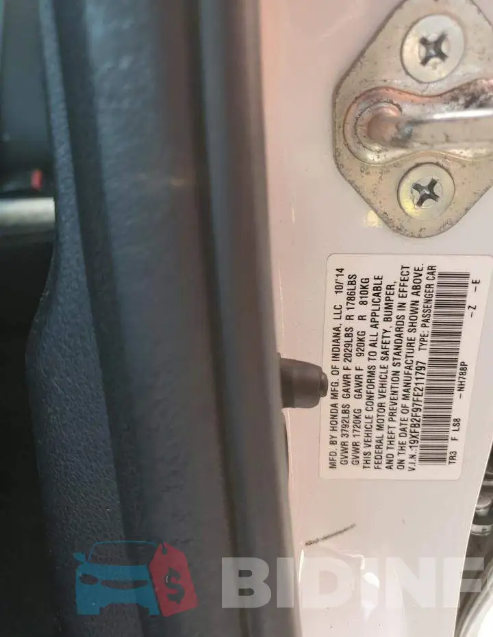 19XFB2F97FE211797 Photo# 12
