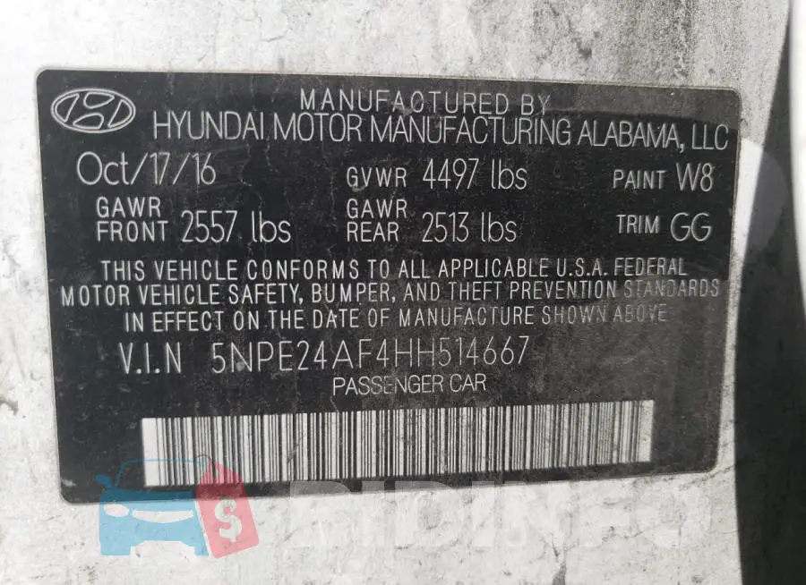 5NPE24AF4HH514667 Photo# 12