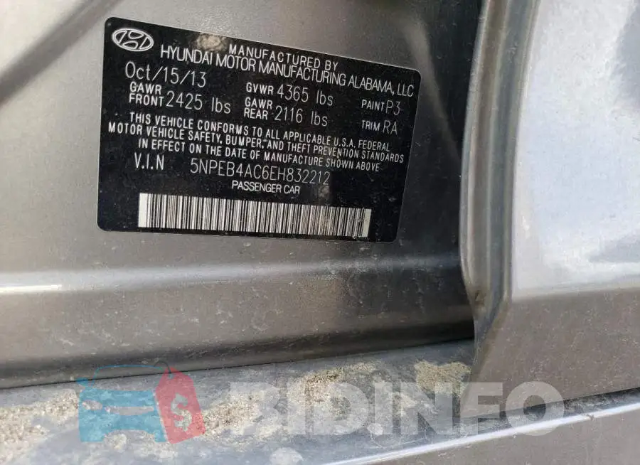5NPEB4AC6EH832212 Photo# 12