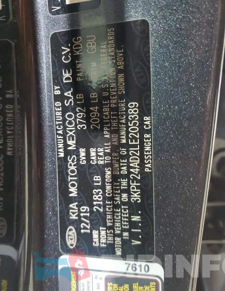 3KPF24AD2LE205389 Photo# 12
