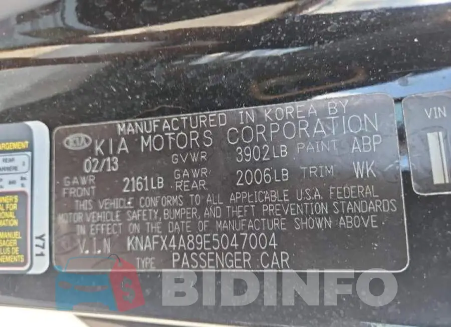 KNAFX4A89E5047004 Photo# 10