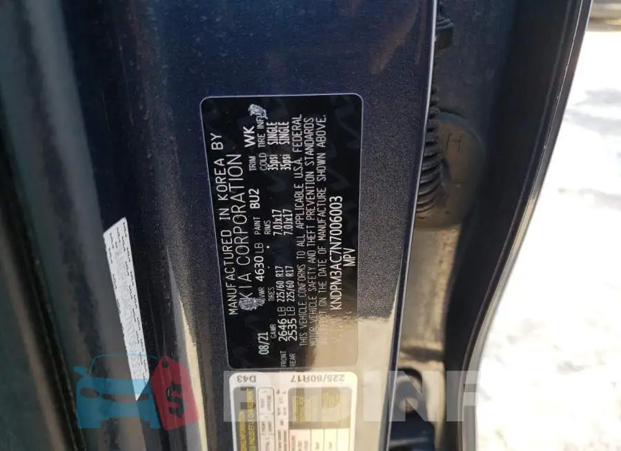 KNDPM3AC7N7006003 Photo# 13