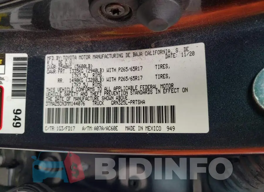 3TMAZ5CN3MM144076 Photo# 12