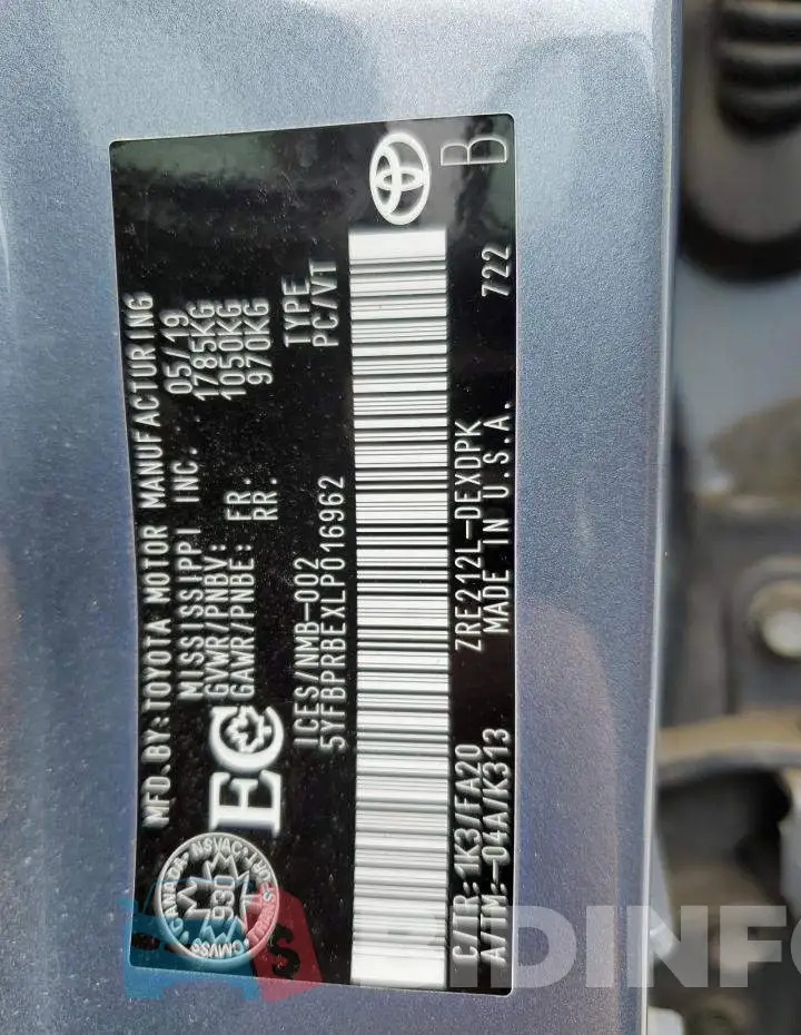 5YFBPRBEXLP016962 Photo# 13