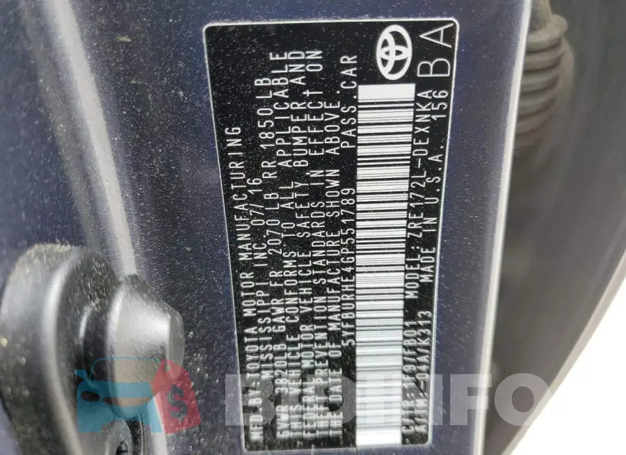 5YFBURHE4GP551789 Photo# 12