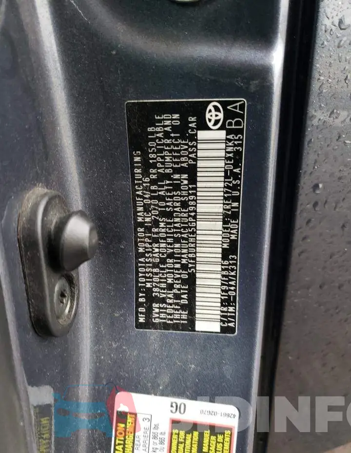 5YFBURHE5GP498911 Photo# 12