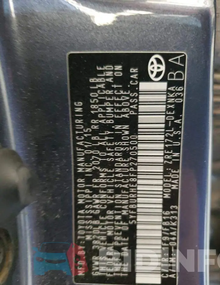 5YFBURHE8FP270500 Photo# 12