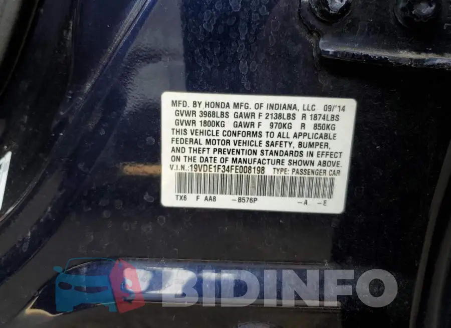19VDE1F34FE008198 Photo# 12