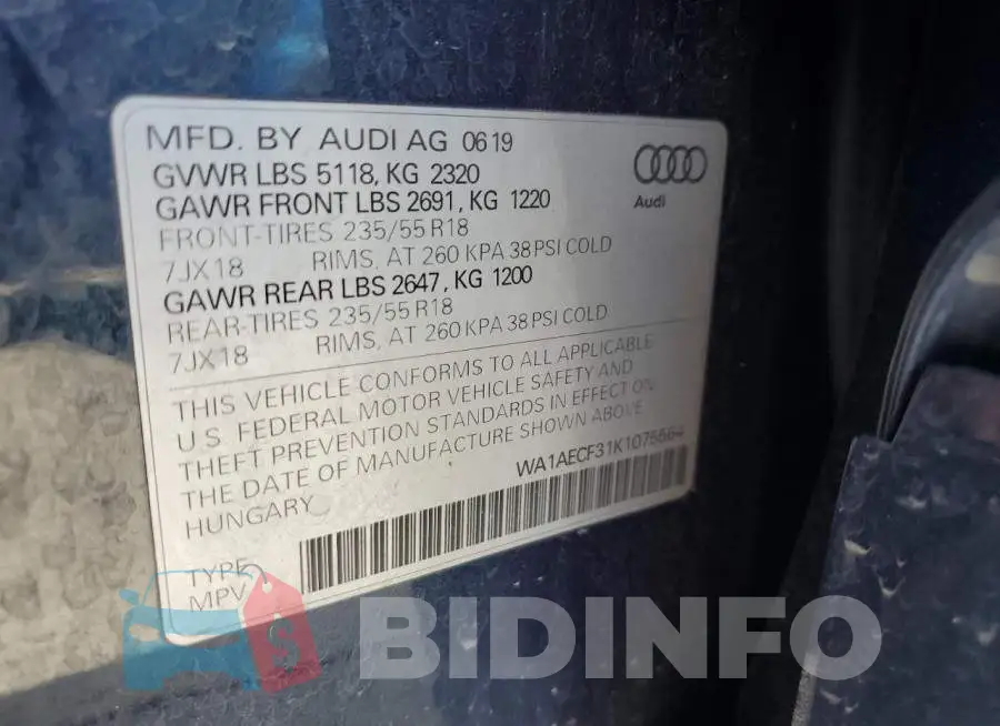 WA1AECF31K1075564 Photo# 13