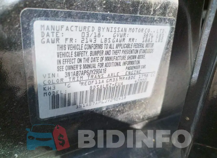 3N1AB7AP6JY290418 Photo# 12