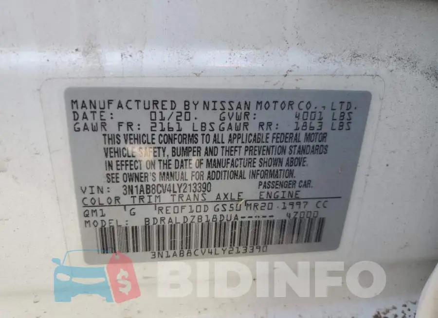 3N1AB8CV4LY213390 Photo# 13