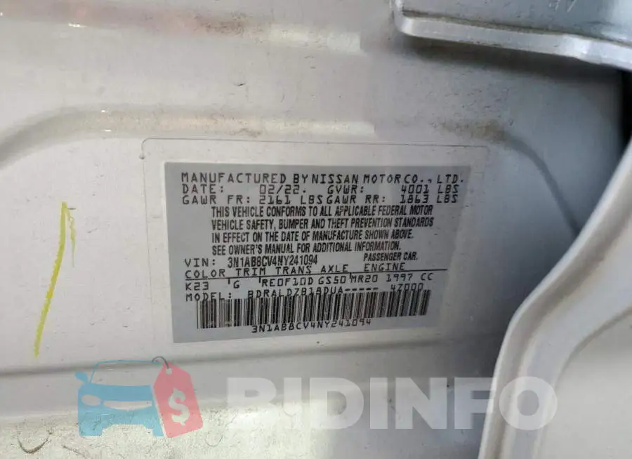 3N1AB8CV4NY241094 Photo# 13