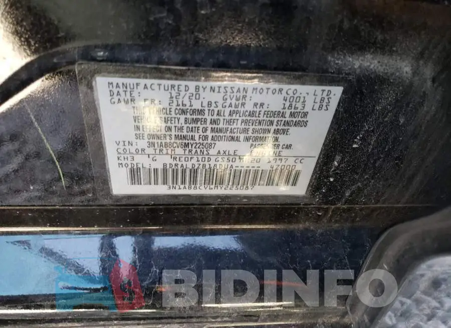 3N1AB8CV6MY225087 Photo# 12