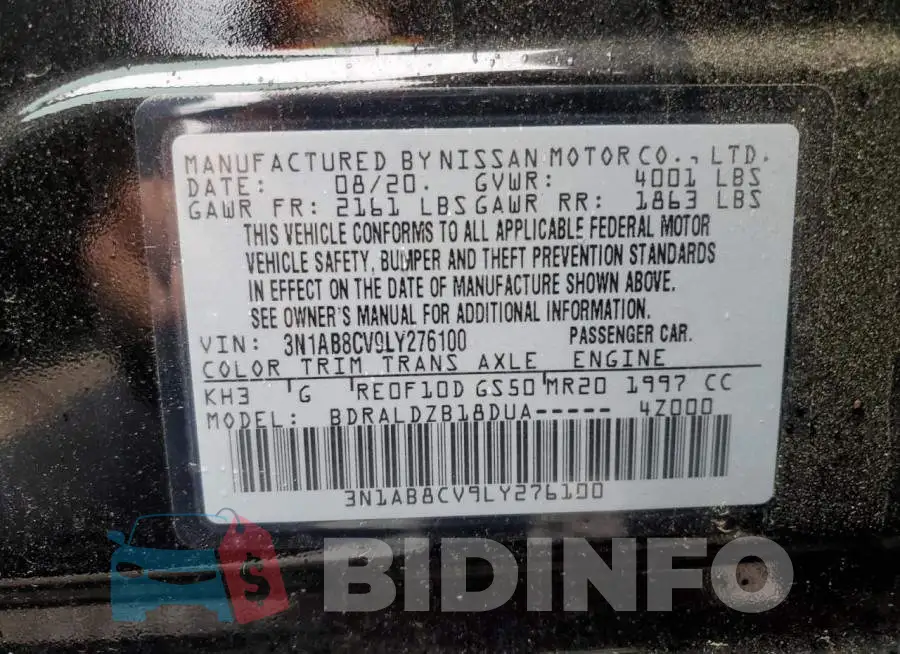 3N1AB8CV9LY276100 Photo# 12