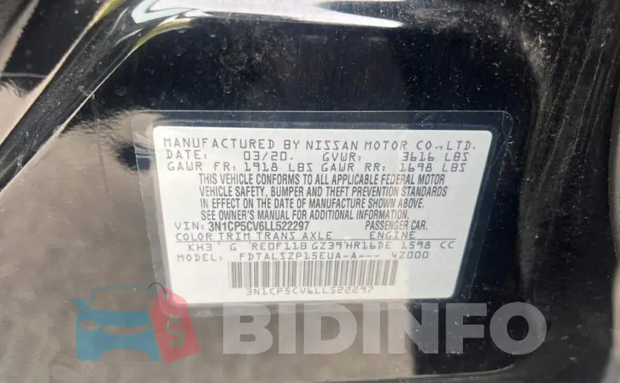 3N1CP5CV6LL522297 Photo# 10