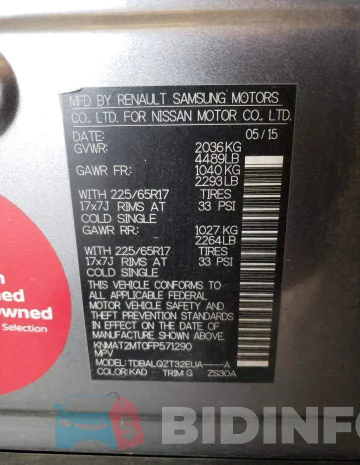 KNMAT2MT0FP571290 Photo# 13