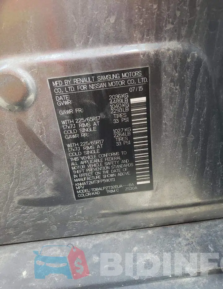 KNMAT2MT3FP590111 Photo# 12