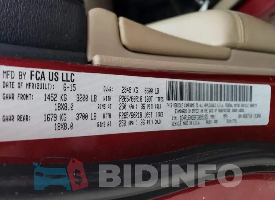 1C4RJEAG5FC895165 Photo# 13