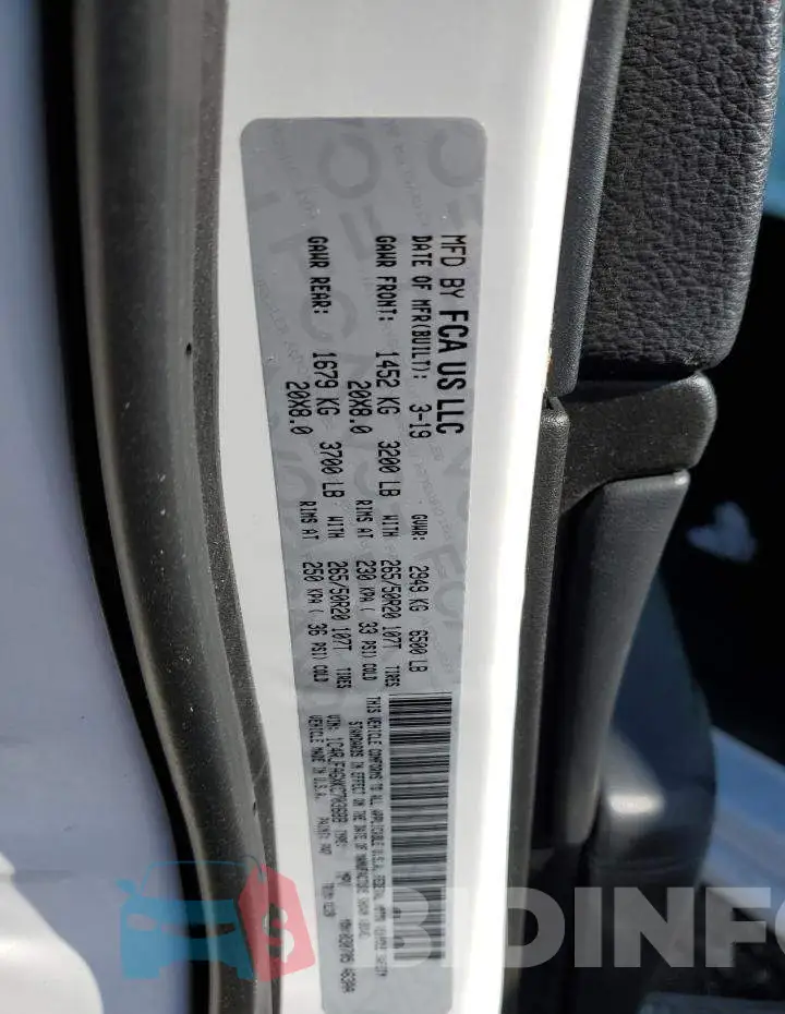 1C4RJFAGXKC703688 Photo# 12