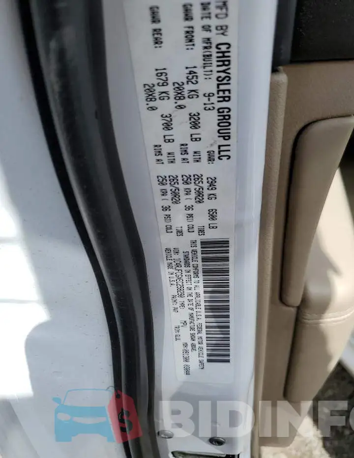 1C4RJFCGXEC258290 Photo# 13