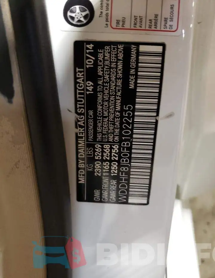 WDDHF8JB0FB102255 Photo# 12