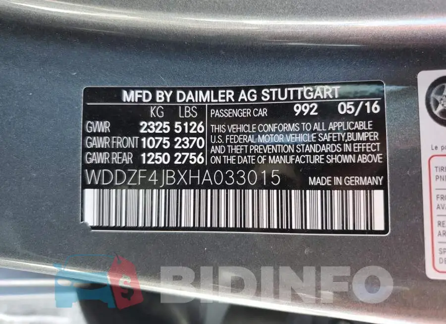 WDDZF4JBXHA033015 Photo# 12