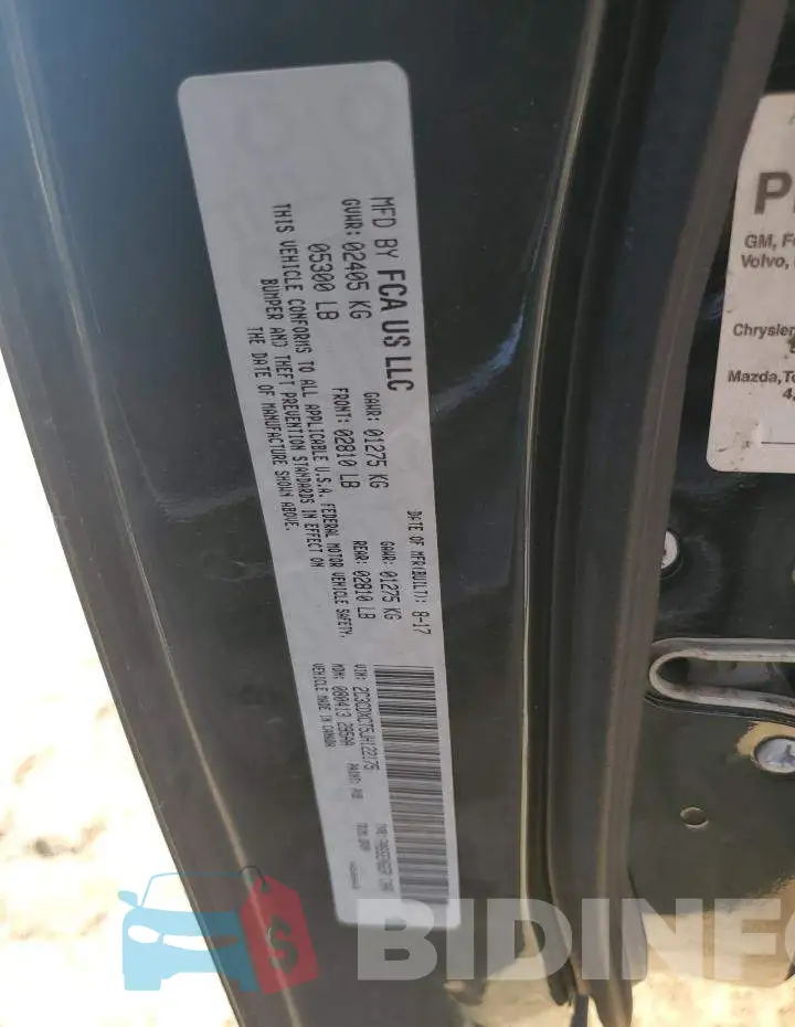 2C3CDXCT5JH122175 Photo# 12