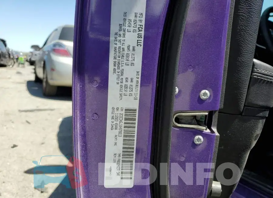 2C3CDXGJ1KH576613 Photo# 12