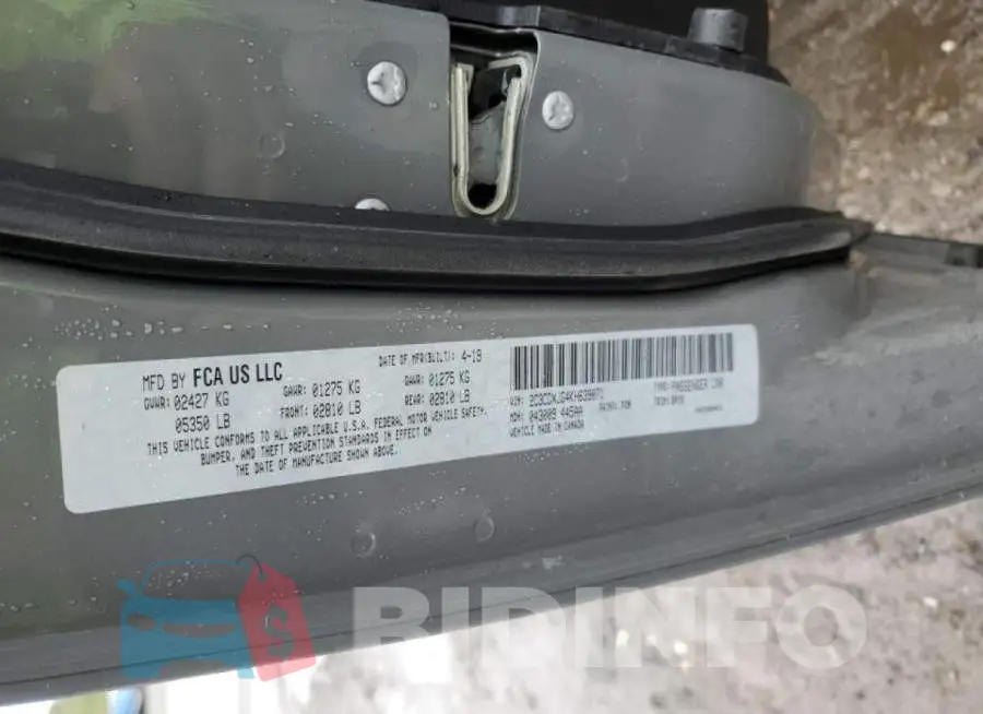 2C3CDXJG4KH639071 Photo# 12