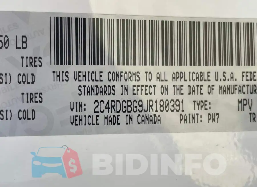 2C4RDGBG9JR180391 Photo# 10