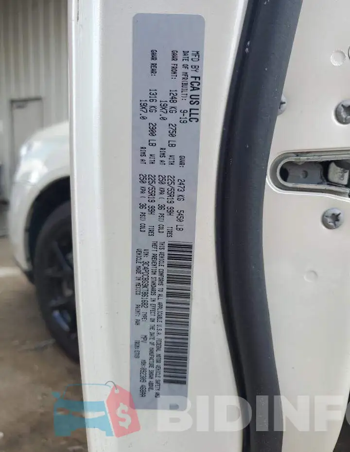 3C4PDCBG9KT861682 Photo# 13
