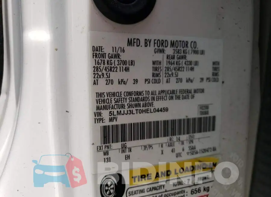 5LMJJ3LT0HEL04459 Photo# 12