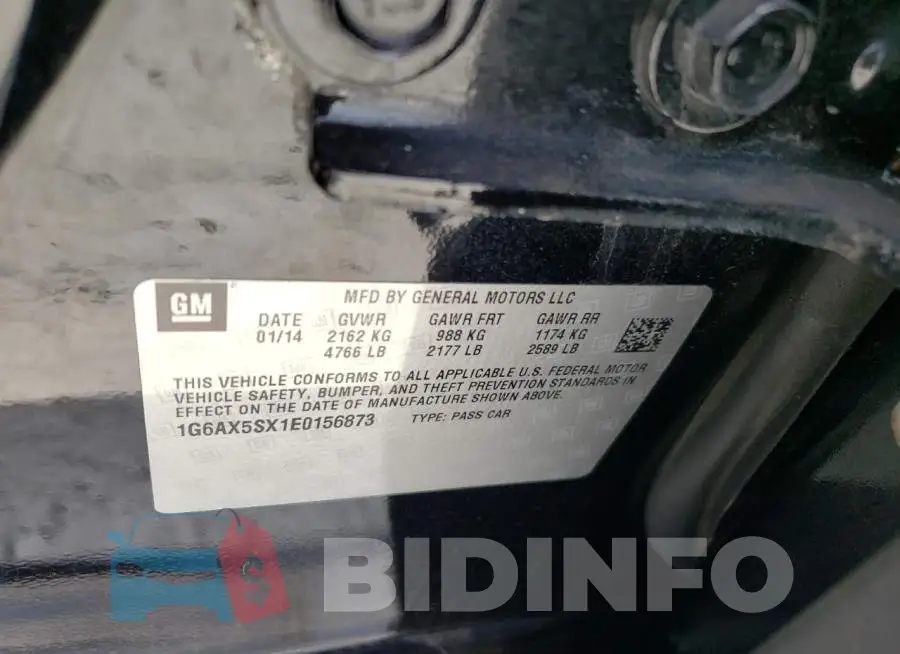 1G6AX5SX1E0156873 Photo# 12