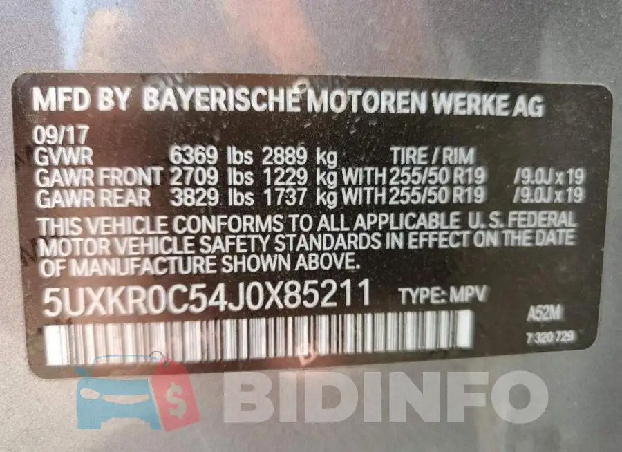 5UXKR0C54J0X85211 Photo# 13