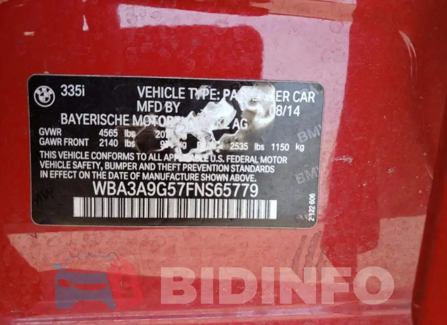 WBA3A9G57FNS65779 Photo# 12