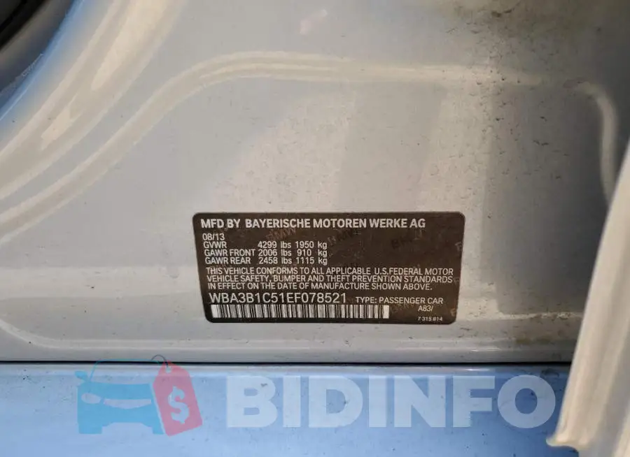 WBA3B1C51EF078521 Photo# 12