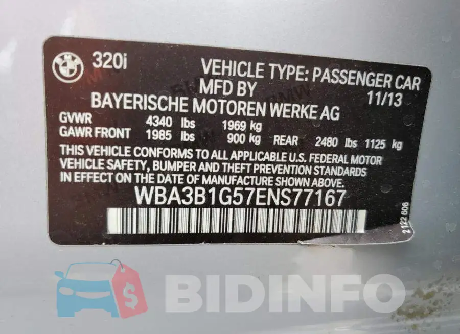 WBA3B1G57ENS77167 Photo# 12