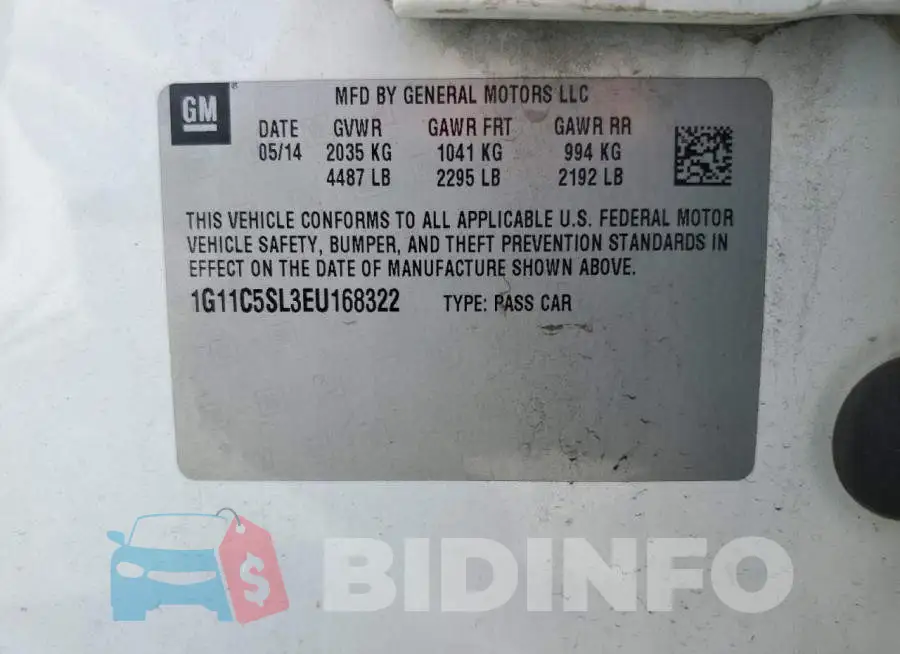 1G11C5SL3EU168322 Photo# 13