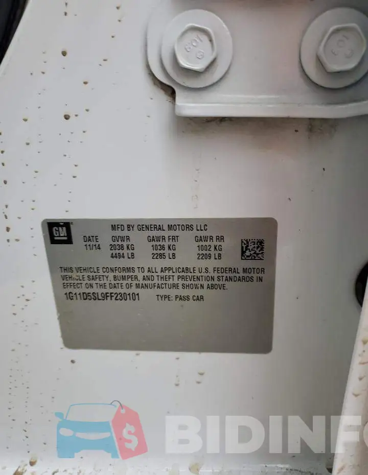 1G11D5SL9FF230101 Photo# 13