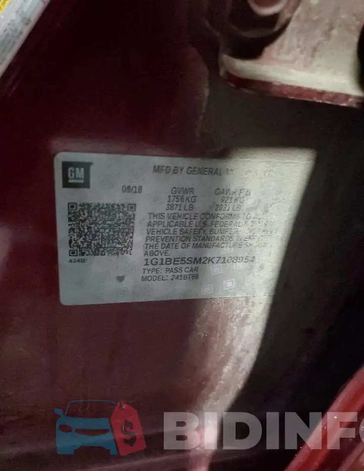 1G1BE5SM2K7108954 Photo# 12