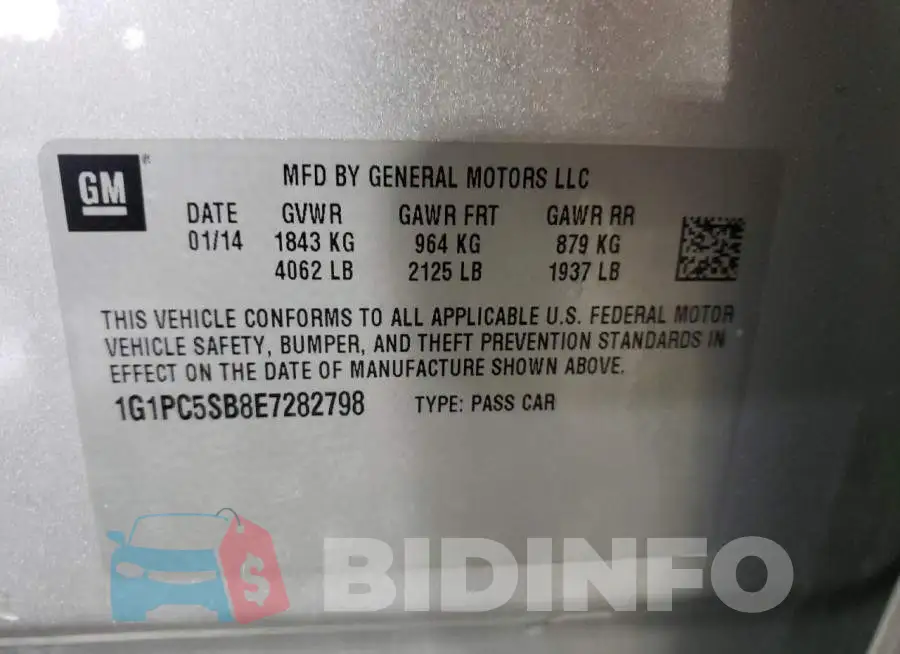 1G1PC5SB8E7282798 Photo# 13