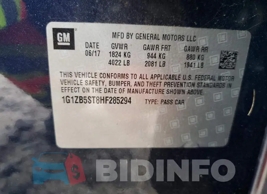 1G1ZB5ST8HF285294 Photo# 12